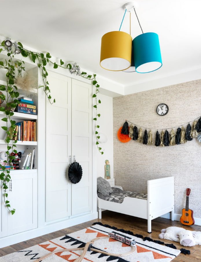 Habitación infantil de estilo escandinavo