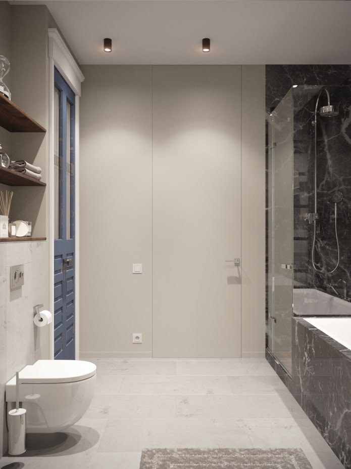 Interior de un baño con inodoro