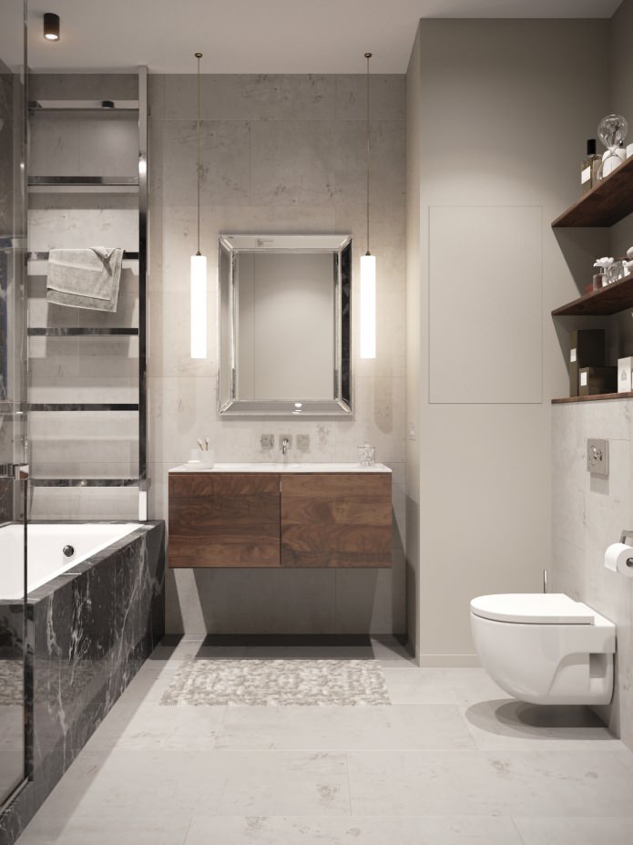 Interior de un baño con inodoro
