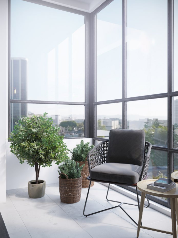 balcony with lounge area