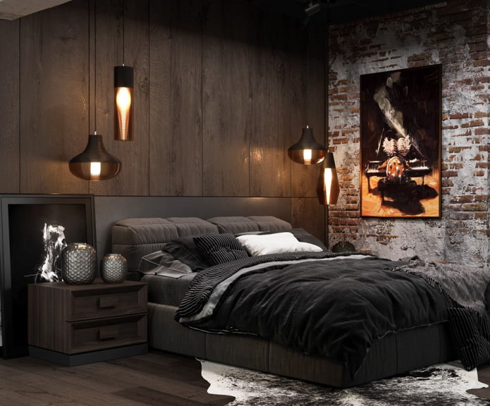 Dormitorio estilo loft