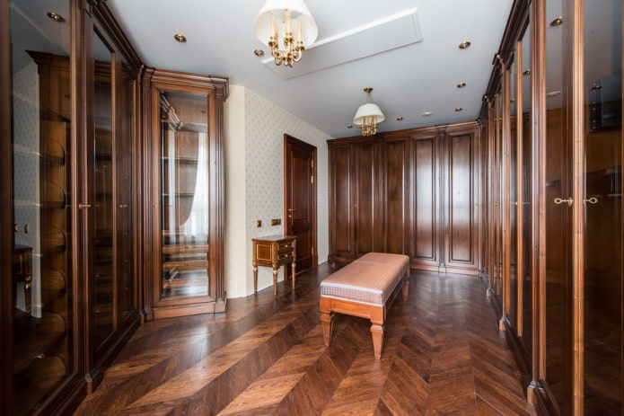 Decoración del interior del armario