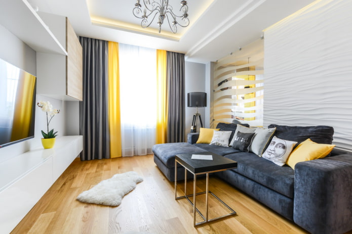Muebles para un salón de 18 metros cuadrados