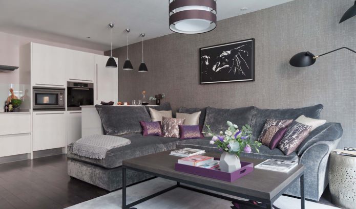 papel pintado gris