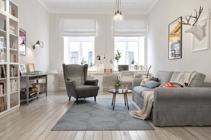 Proyecto de diseño de apartamento de 100 m².