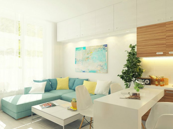 proyecto de diseño de un estudio de 29 m2.