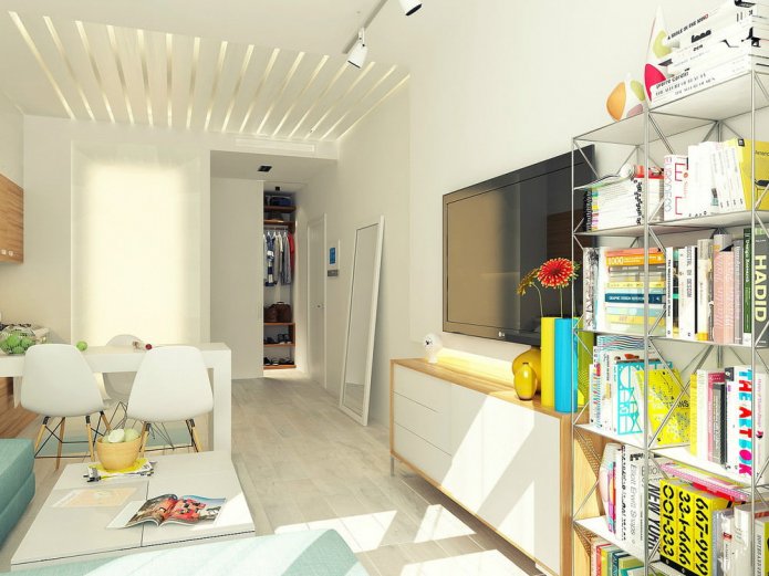 proyecto de diseño de un estudio de 29 m2.