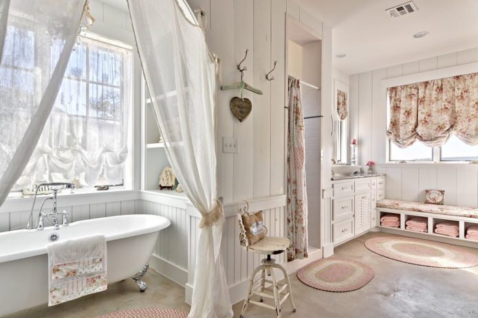 Baño shabby chic