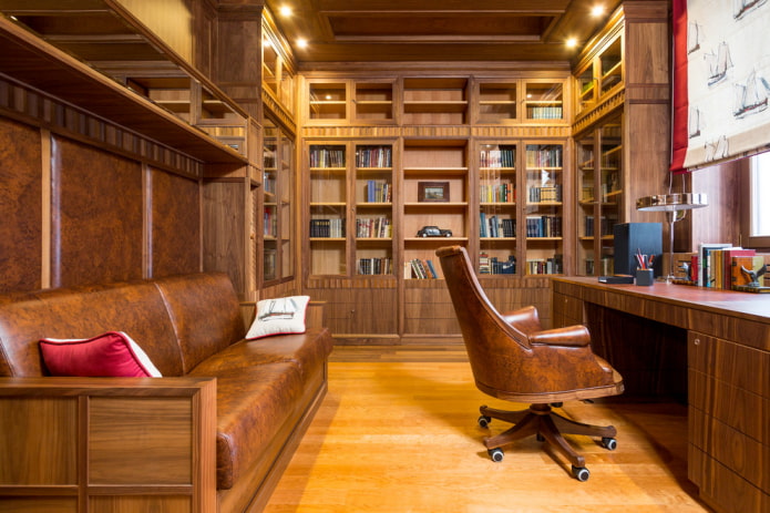 muebles en el interior del estudio