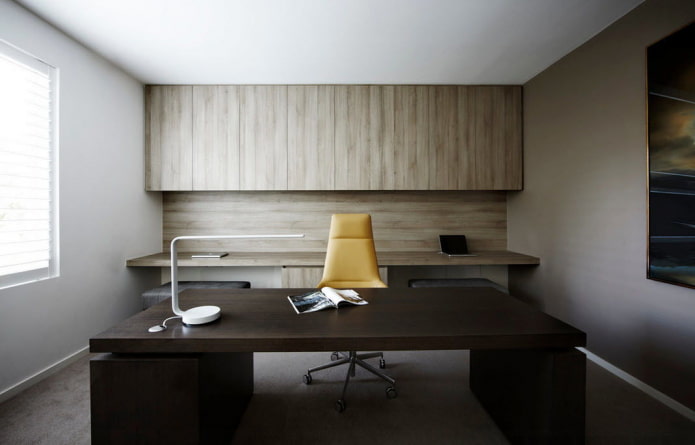 minimalist study interior