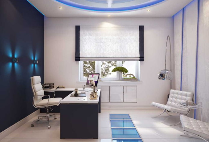 interior de estudio minimalista