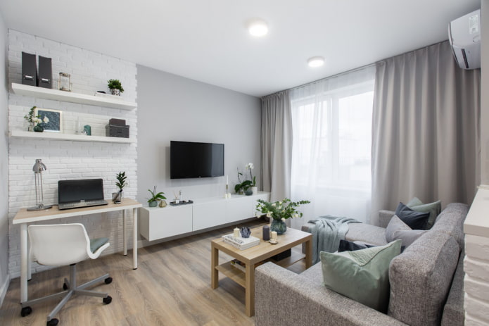 Estudio en la esquina del interior