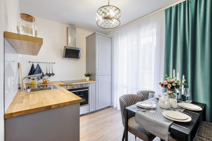 iluminación de una cocina de 10 m²