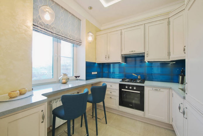 interior de cocina de 10 m²