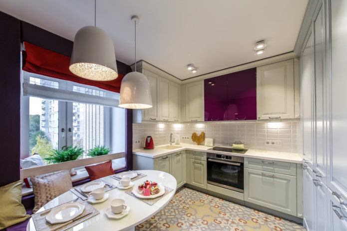 Opción de cocina-salón de 11 m²