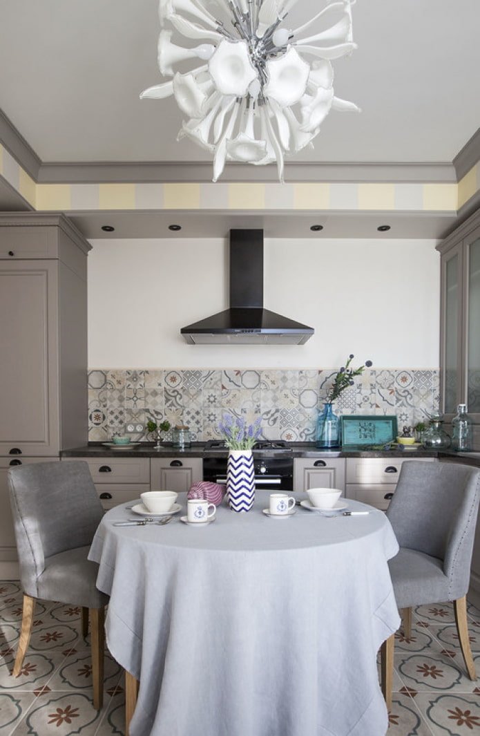 conjunto de cocina lineal