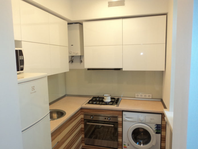 small shiny kitchen