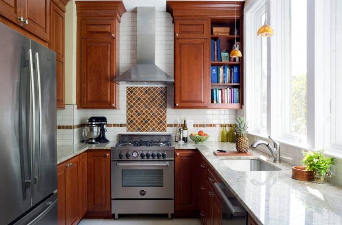 esquema de colores del interior de una cocina de 5 m²