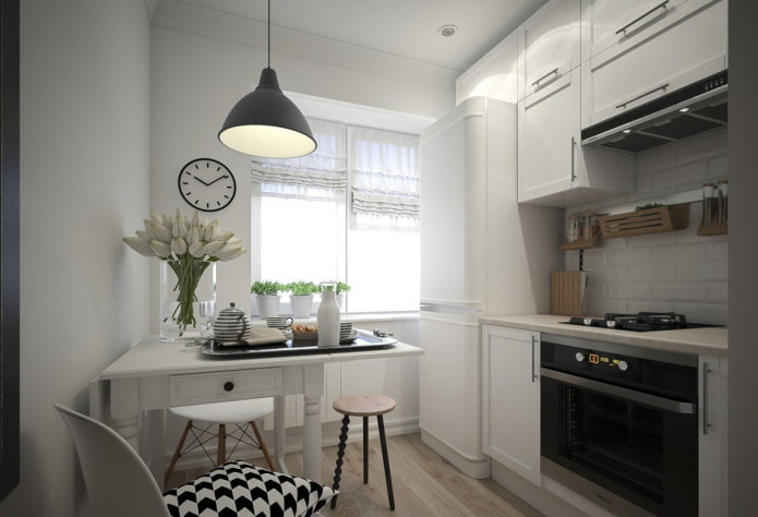 Iluminación de una cocina de 5 m²