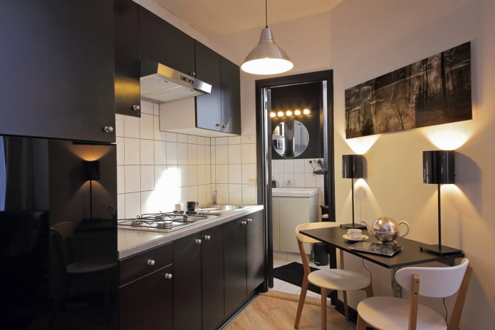 Iluminación de una cocina de 5 m²