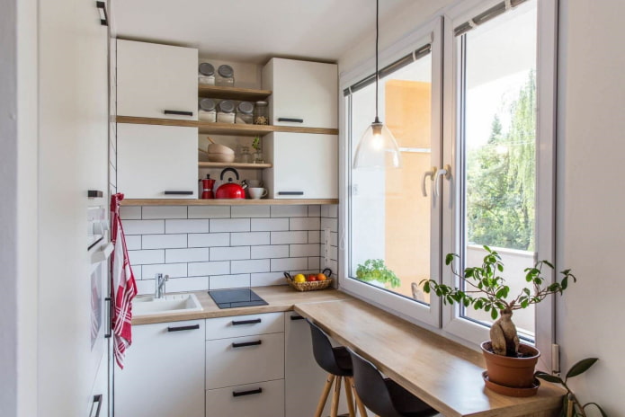 Diseño interior de cocina de 5 m²