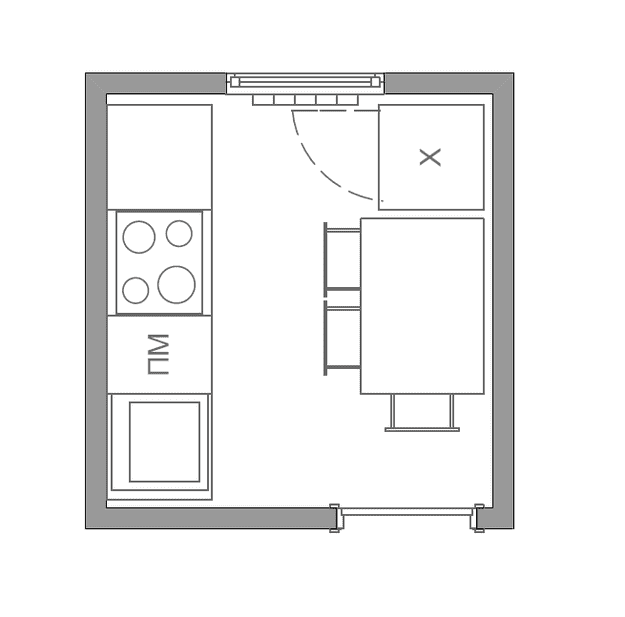 plano de la cocina