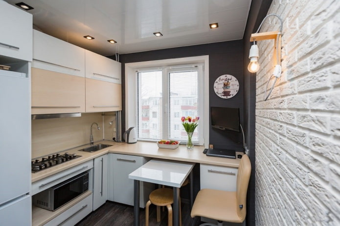 Decoración de cocina de 6 metros cuadrados