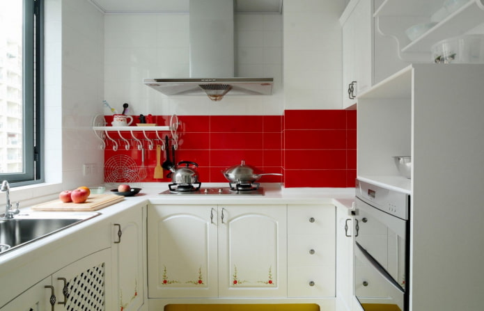 Esquema de colores para una cocina de 6 metros cuadrados