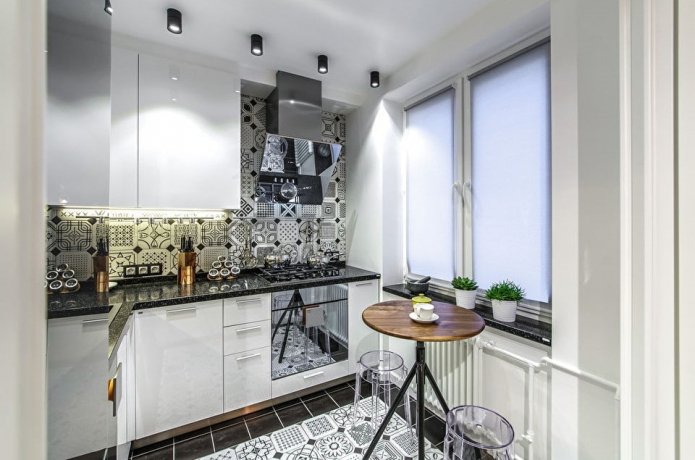 Cocina moderna de 7 m²