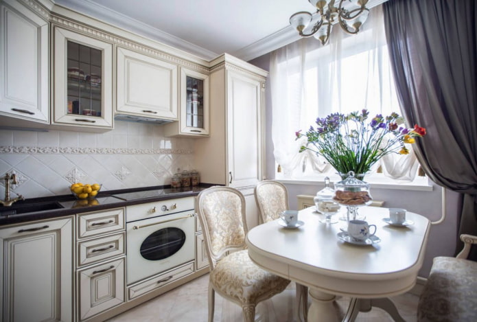 cocina en estilo clásico