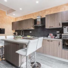 Diseño de cocina con barra: 60 fotos modernas del interior -1