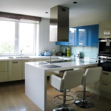 Diseño de cocina con barra: 60 fotos modernas del interior -15