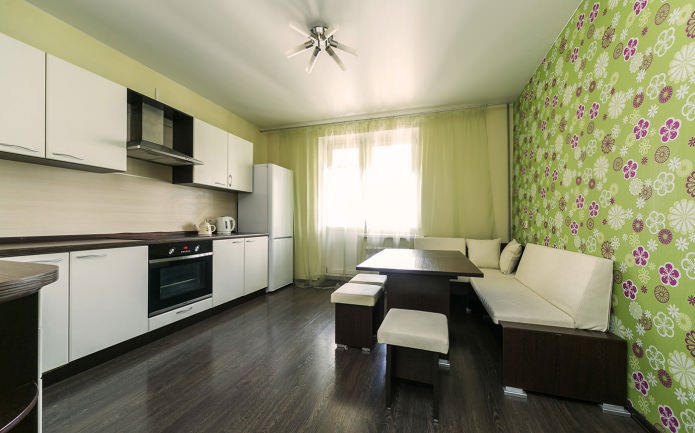 Laminado de color wengué para interiores