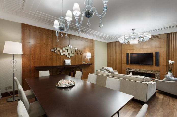 Diseño de iluminación en el interior de habitaciones combinadas