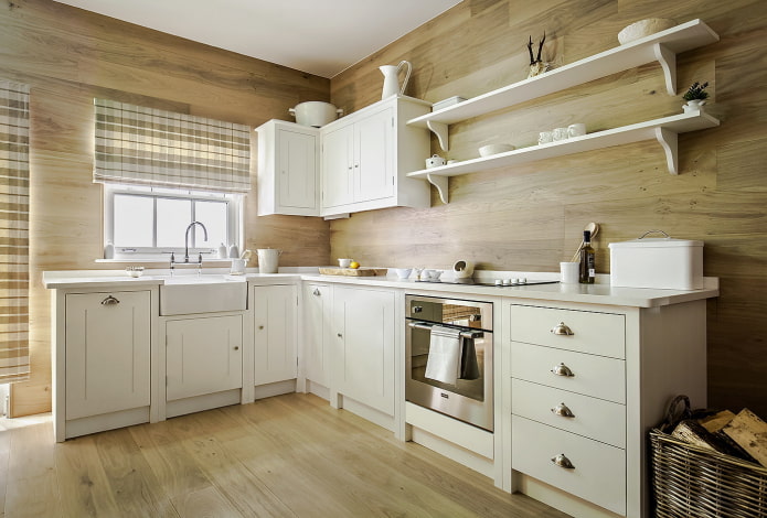 Paneles de MDF en la cocina
