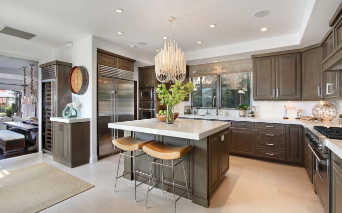cocina de estilo clásico