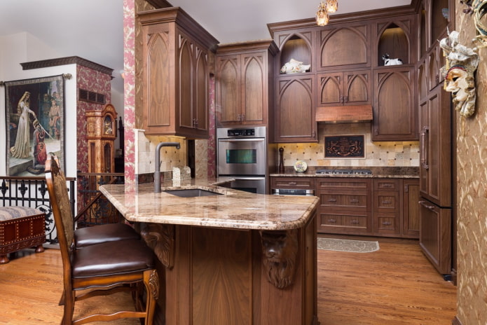 cocina de estilo gótico