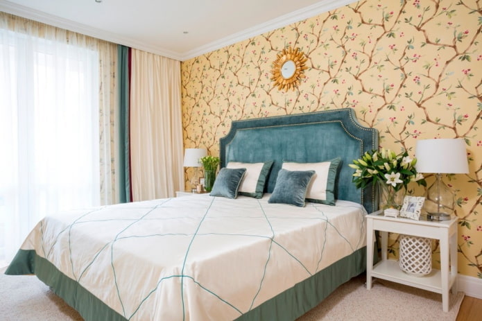 Diseño de dormitorio en el interior de un apartamento de 100 metros cuadrados