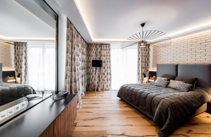 interior de un apartamento de dos habitaciones de 100 metros cuadrados