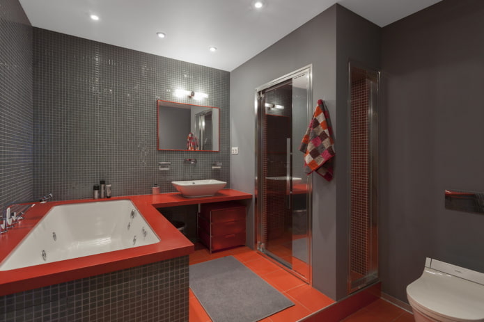 diseño de baño en el interior de un apartamento de 100 metros cuadrados
