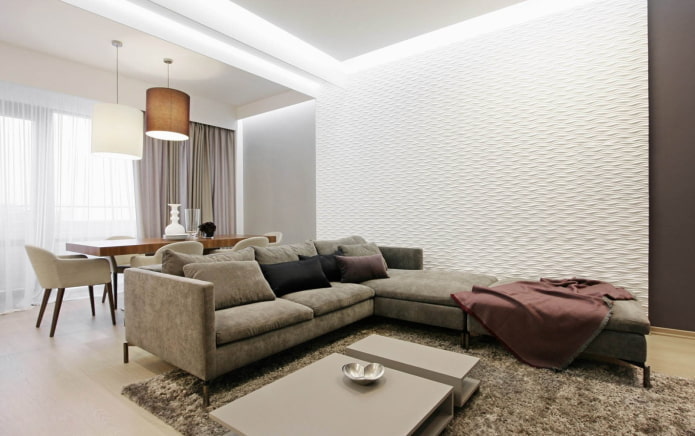 Diseño de interiores de un apartamento de 100 metros cuadrados