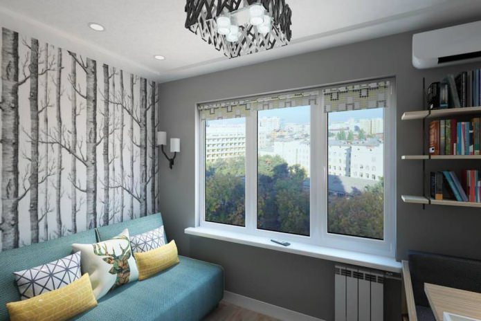 diseño fotográfico de un apartamento de 14 m².