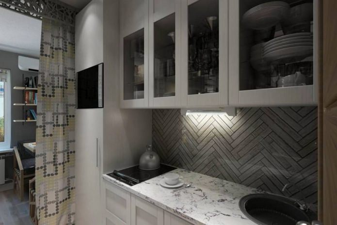 Foto del interior del estudio de 14 m².