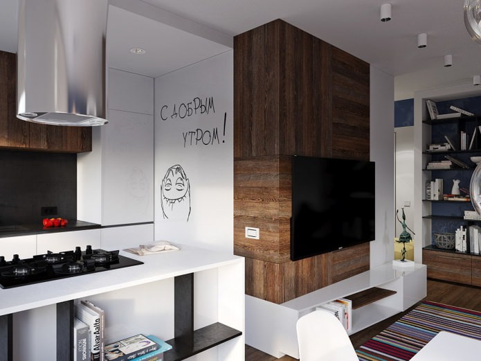 Diseño de estudio de 31 m².