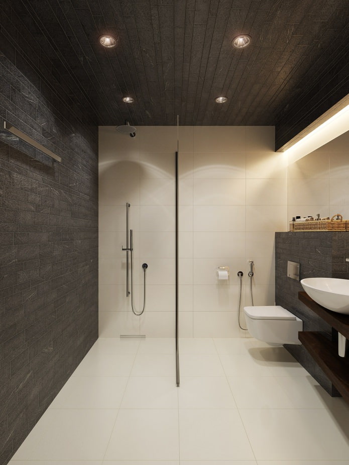 diseño de un baño en un estudio