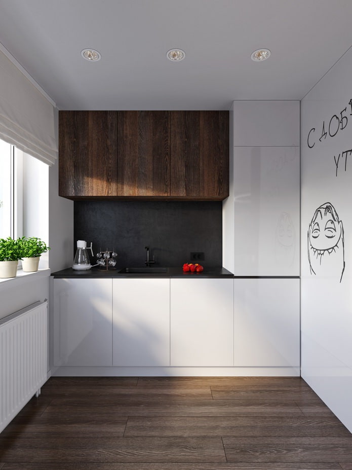 cocina con diseño de apartamento de 31 m²