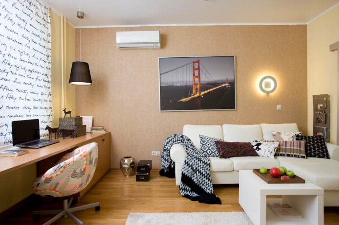 Disposición de apartamento de 35 metros cuadrados