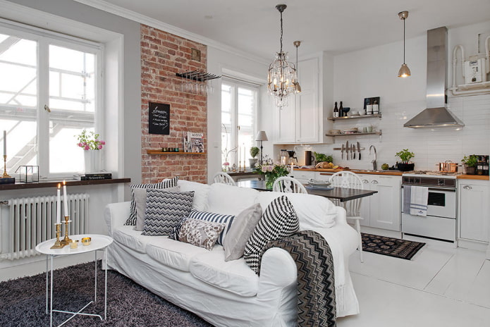 Apartamento de 35 metros cuadrados en estilo escandinavo