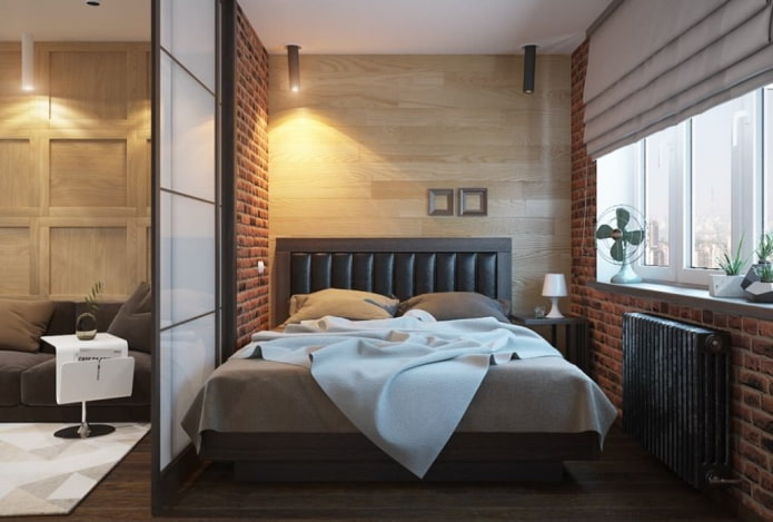 zonificación de un apartamento de 36 metros cuadrados