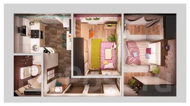 Apartamento de dos habitaciones 37 m